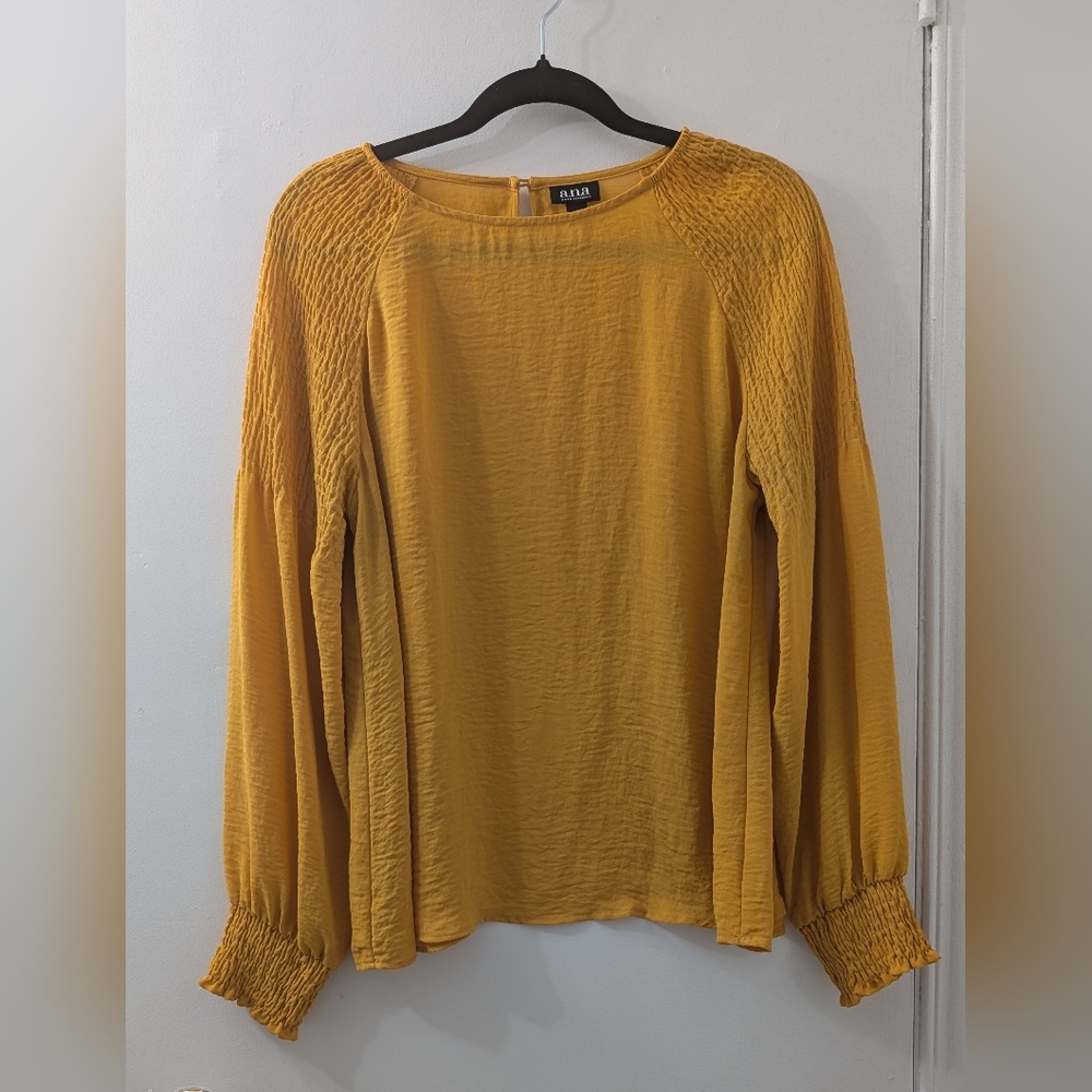 A.N.A Golden Yellow Blouse L